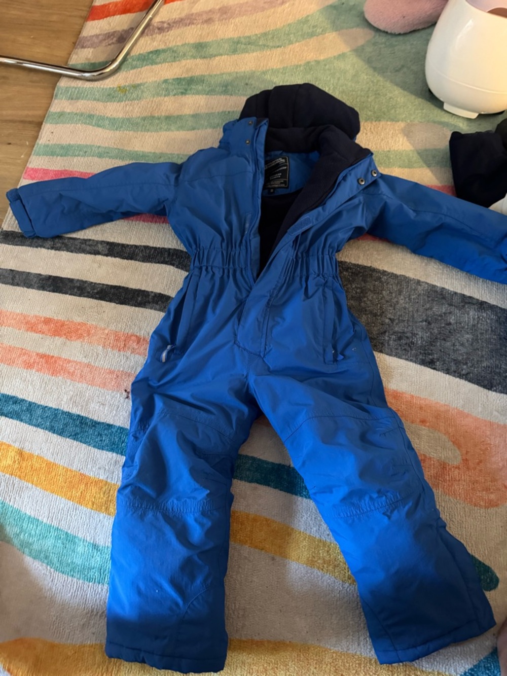 Kids Blue Winter Snowsuit Jacket & Pants - Warm Insulated One-Piece